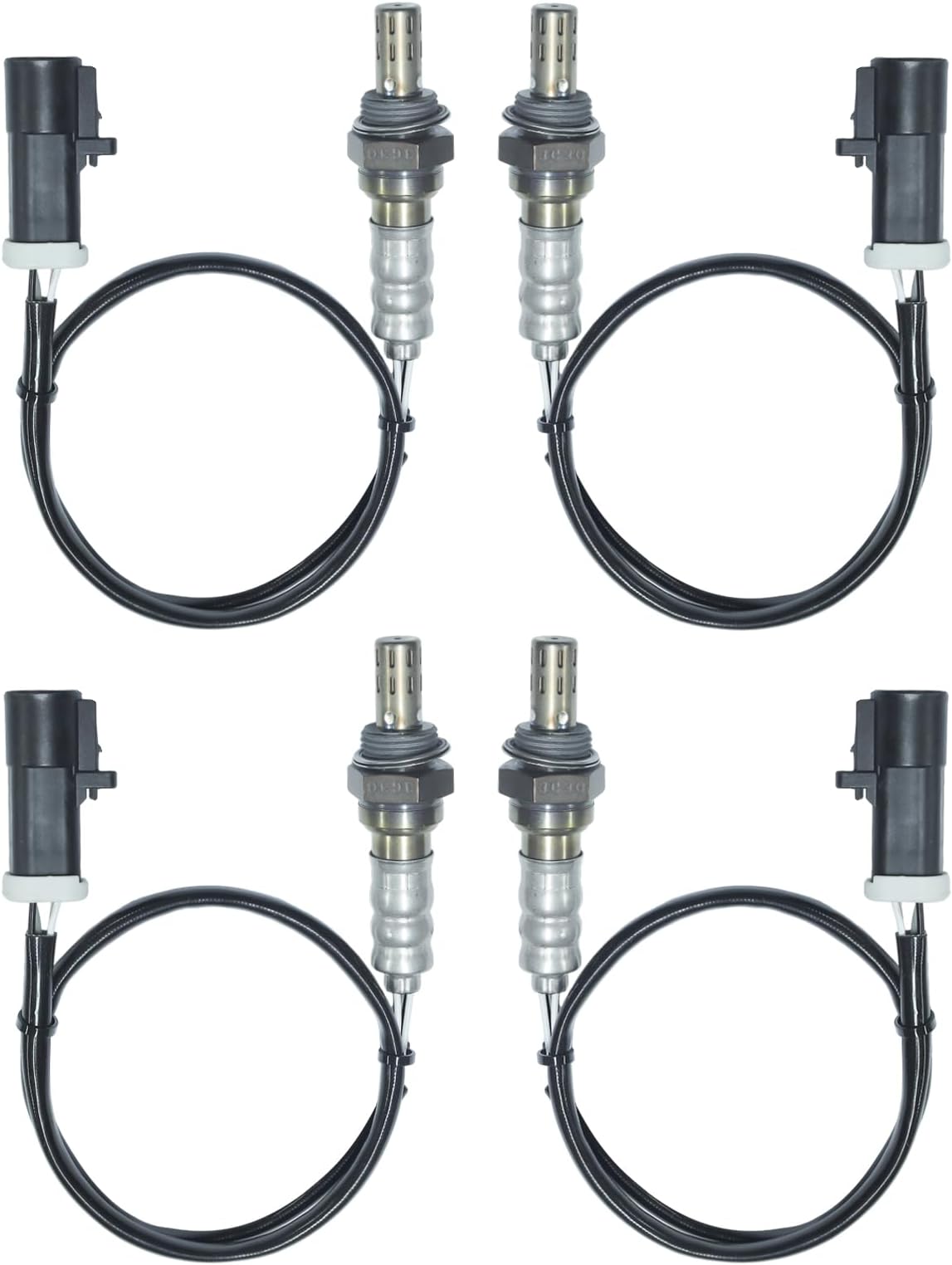 O2 Oxygen Sensor 15717 Upstream & Downstream Fit for Ford 1997-2008 F150 F250 Explorer Escape Ranger Expedition, Lincoln LS, Mazda Tribute, Mercury Grand Marquis, Replace# 15716 15718, 4Pcs