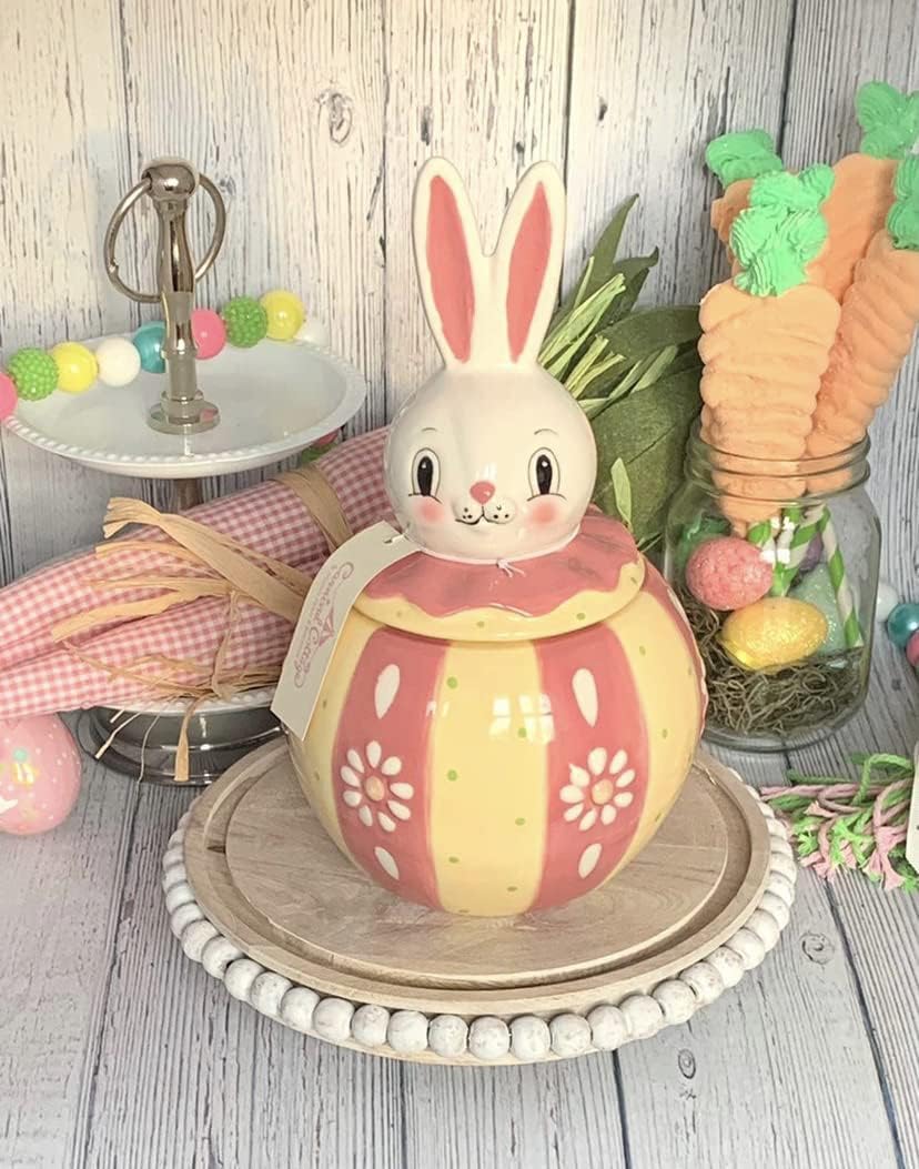 Carnival Cottage Easter Bunny Canister by Johanna Parker