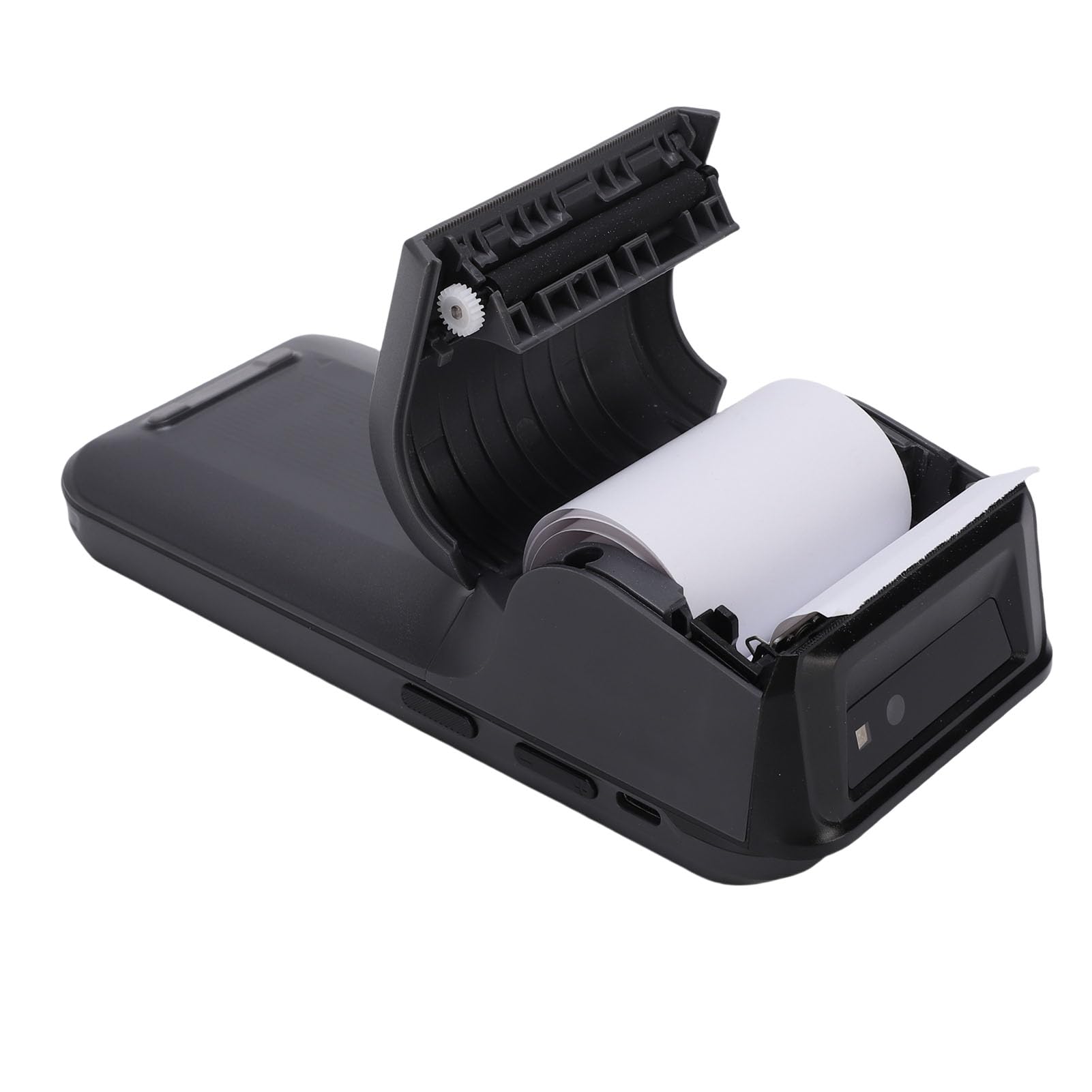 Asixxsix Impresora de Recibos POS portátil, 6.2 Pulgadas HD Pantalla táctil móvil Punto de Venta Tableta, Impresora térmica de Alta Velocidad de 58 mm construida en cámara de 8 MP