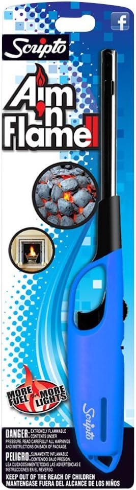 Scripto Multi Purpose Aim'n Flame II Lighter (Random Color)