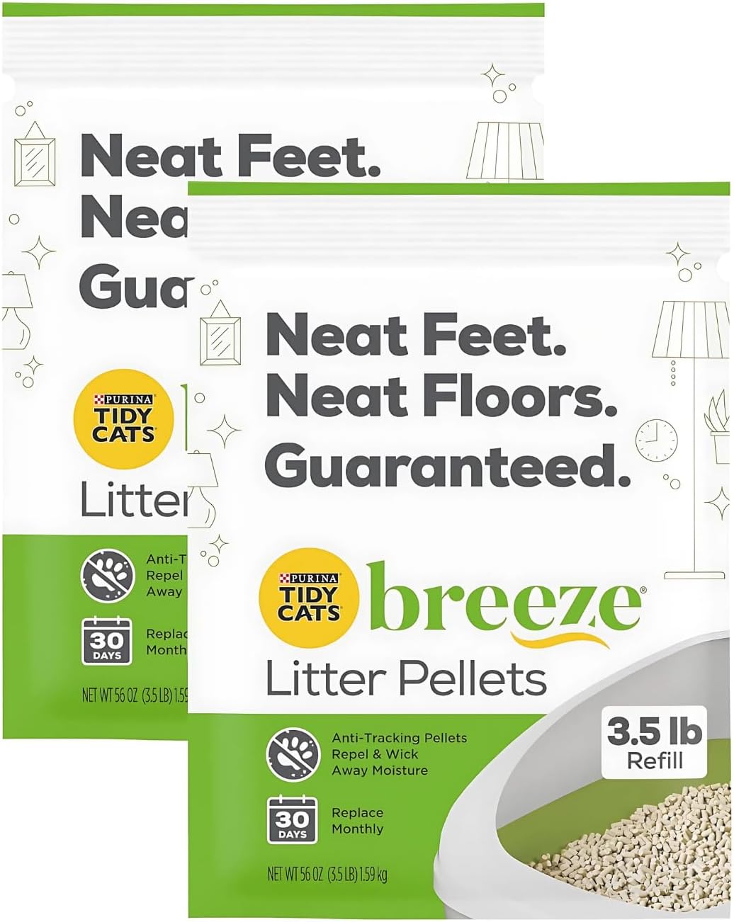 Tidy Cats Breeze Cat Litter Pellets - 3.5 lbs, 2 Packs