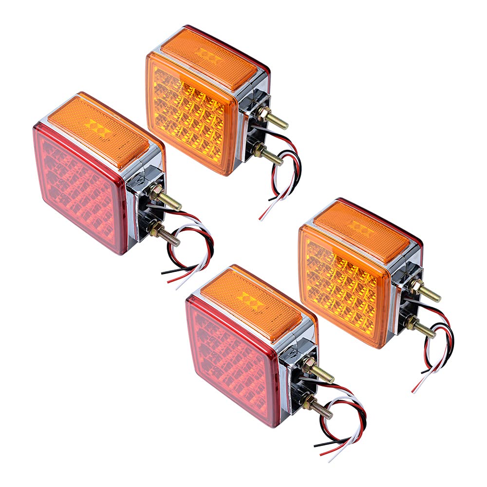 Amazon.com: 4X 4 Square 51-LED Truck Trailer Fender Pedestal