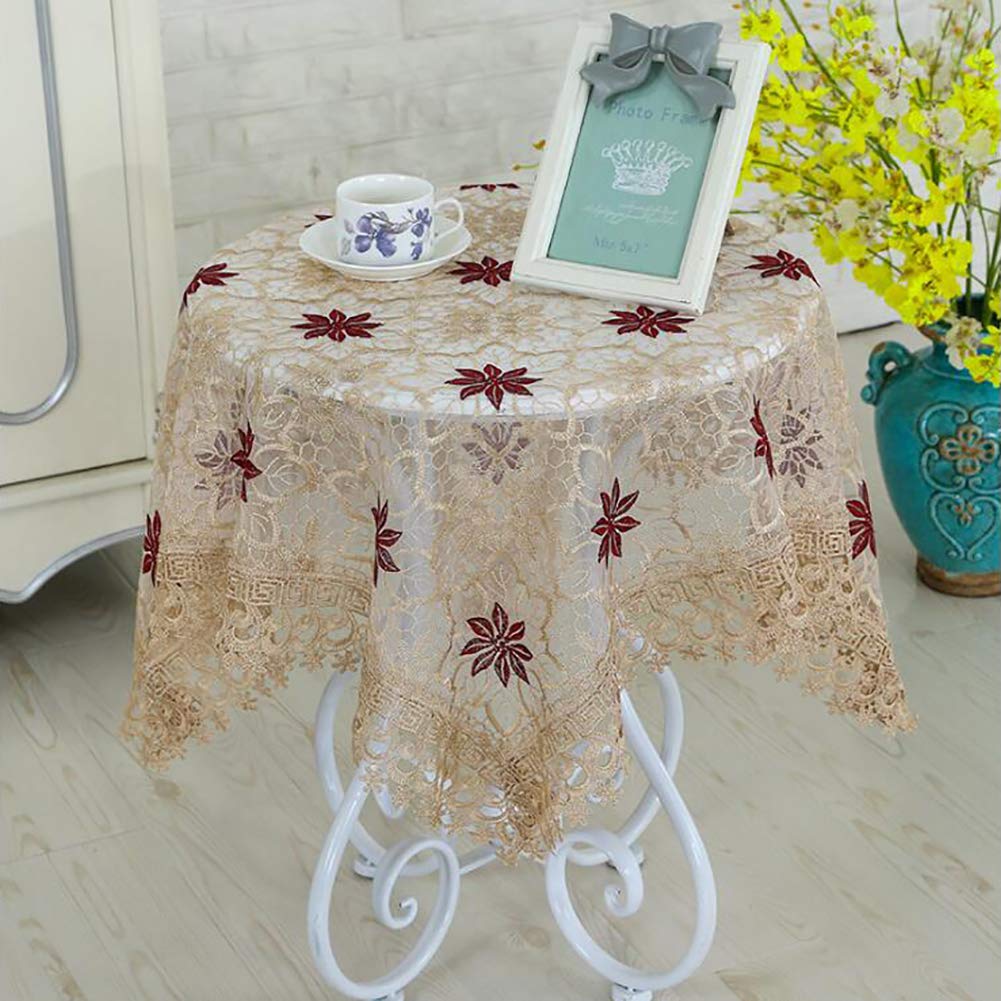 Serviette ronde anti-poussière en macramé pour protéger vos tables de réception