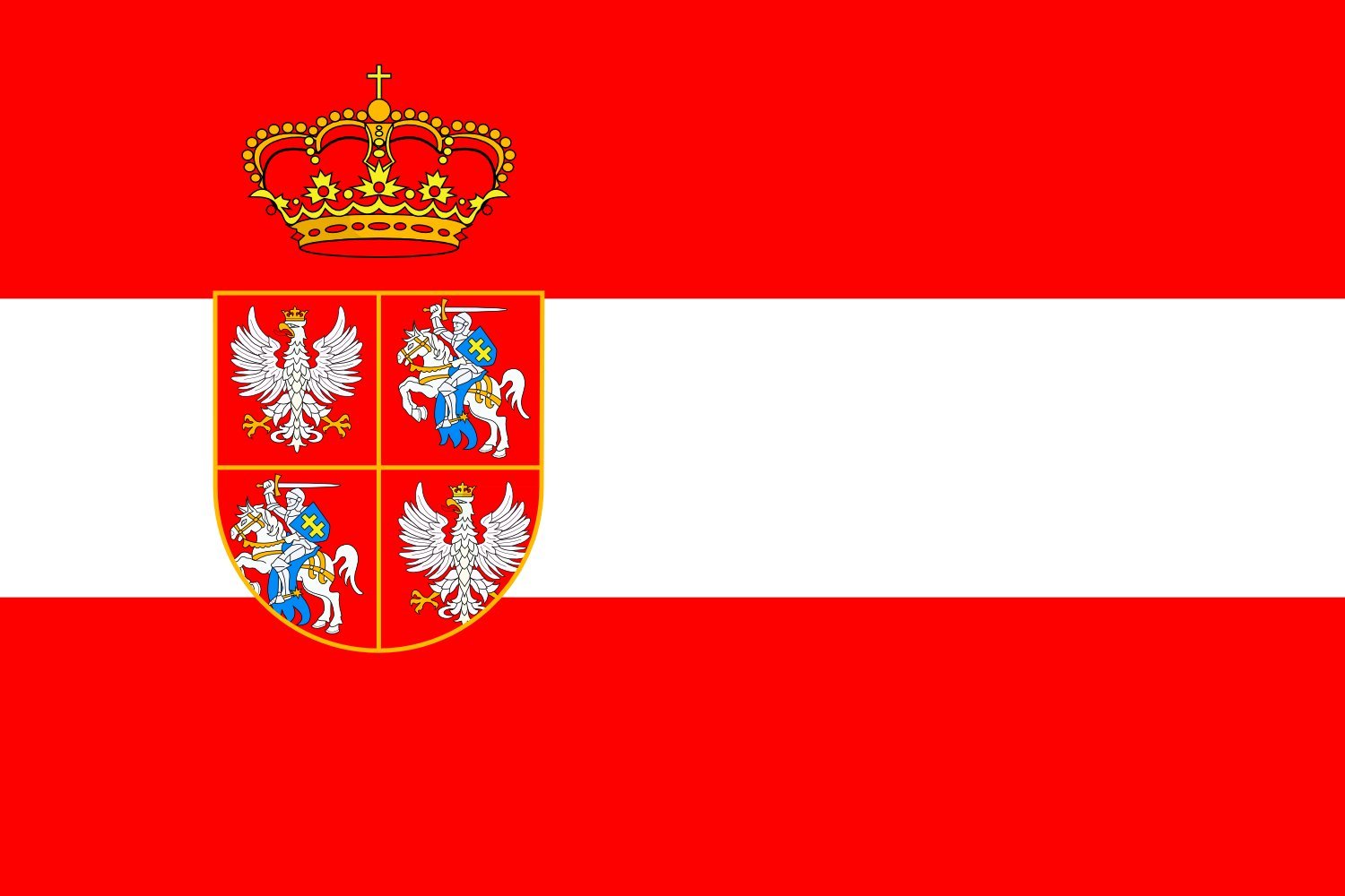 Drapeau Pologne-Lituanie Empire Total War pour décorer un espace gaming