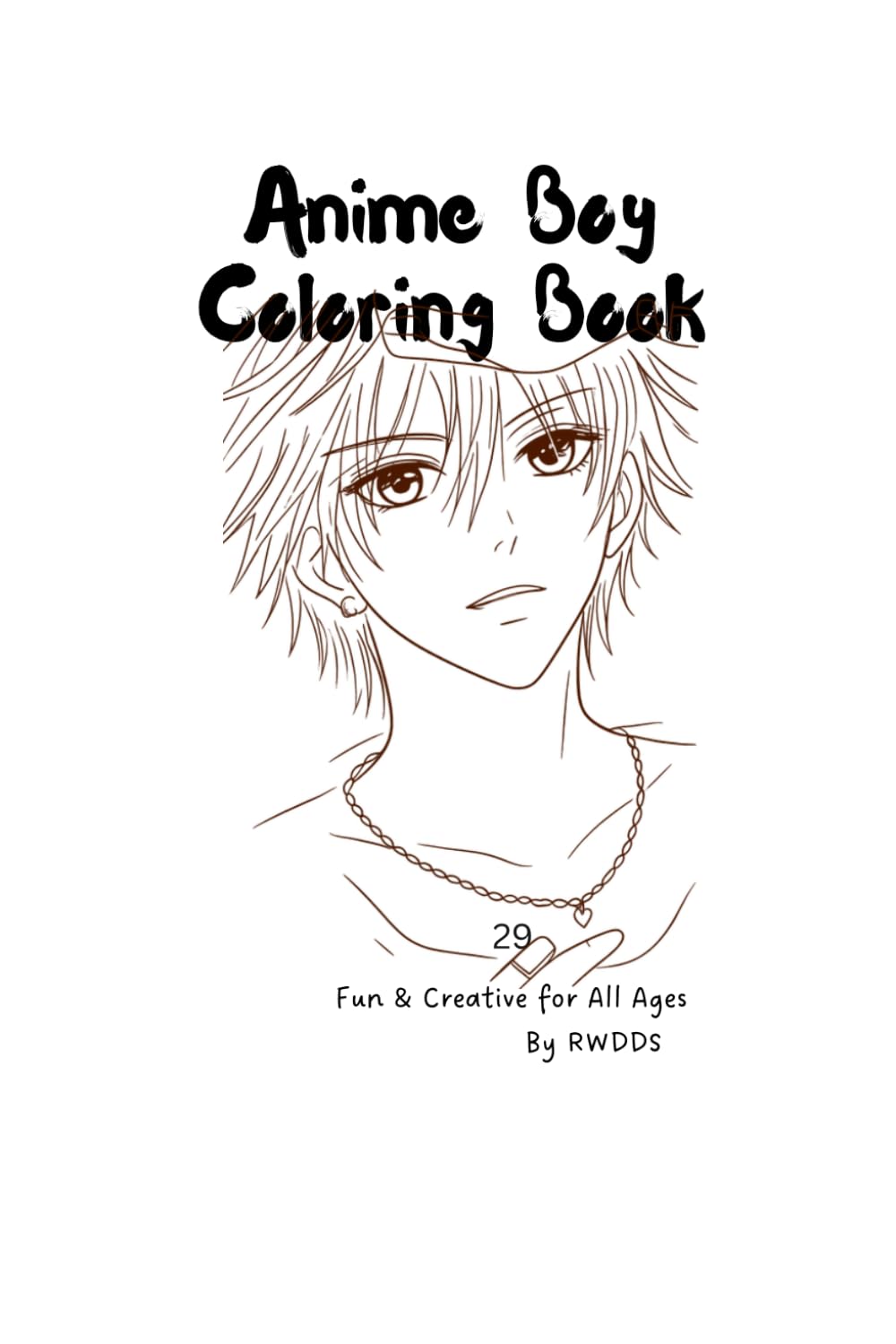 Anime Boy Coloring Book: Cute Anime and Manga Character Coloring Pages for Kids, Teens and Adults