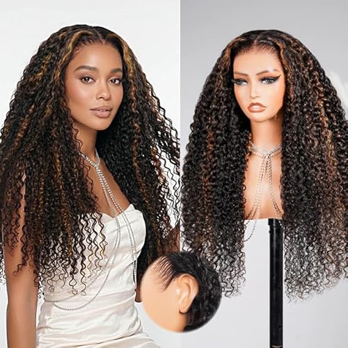 Megalook hair 13x6 �f�B�[�v�E�F�[�u ���[�X �t�����g�E�B�b�O �l�� �O���[���X �E�F�A �A���h�S�[ �O���[���X �J�[���[ �l�� �E�B�b�O 220% ���x �n�C���C�g �����玨�� �t�����g�E�B�b�O �l�� �����p 24�C���` 1BP30
