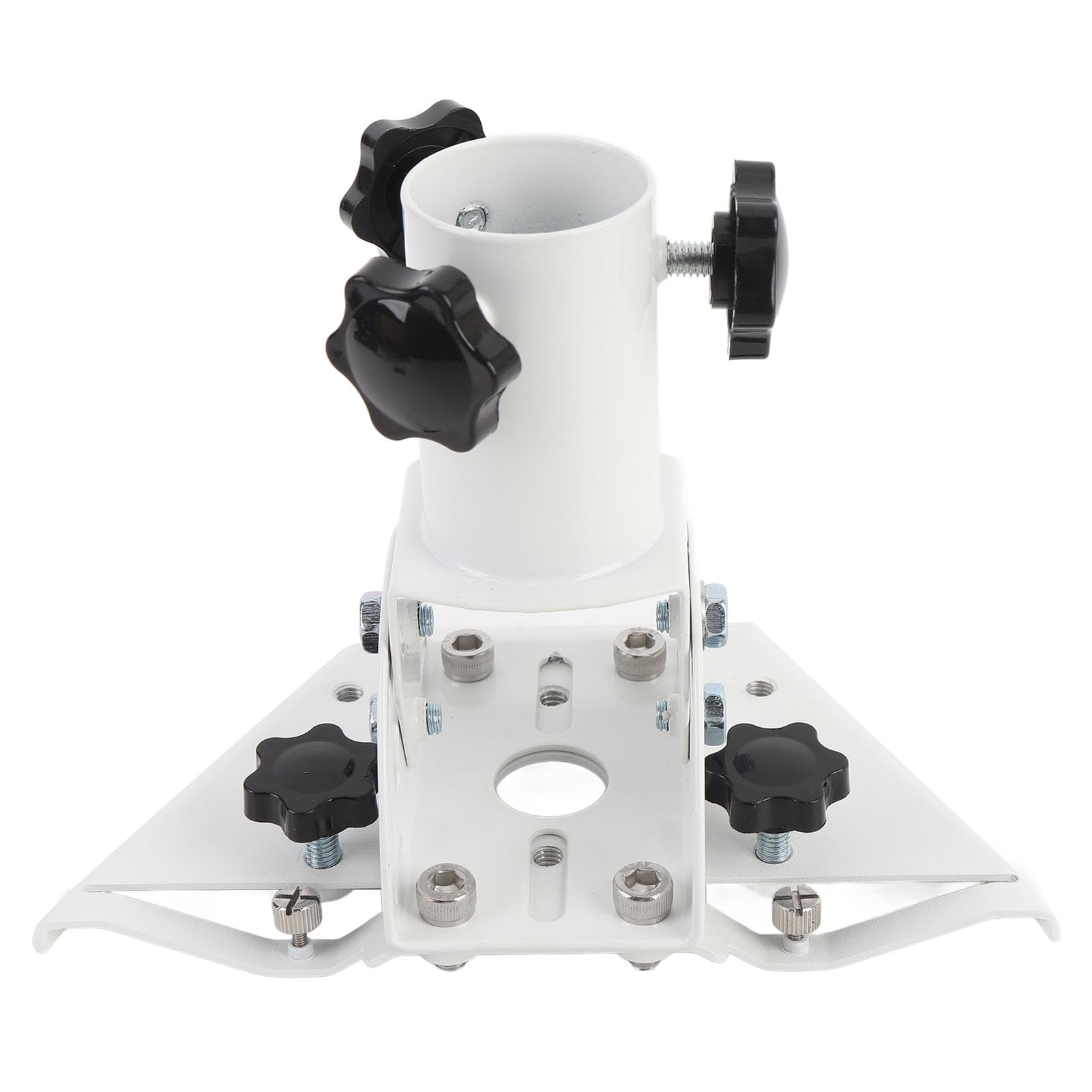 Adattatore per Montaggio Palo Satellite, Supporto Orientabile con Rotazione 360 Gradi e Inclinazione 160 Gradi, Struttura in Acciaio Inox, for Installazione Antenna Satellitare