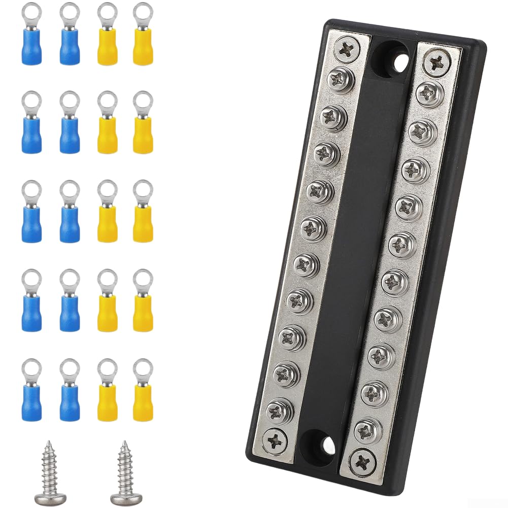 Barra Colectora Dual RV 5 Circuitos 100A Cobre(10 Circuits)