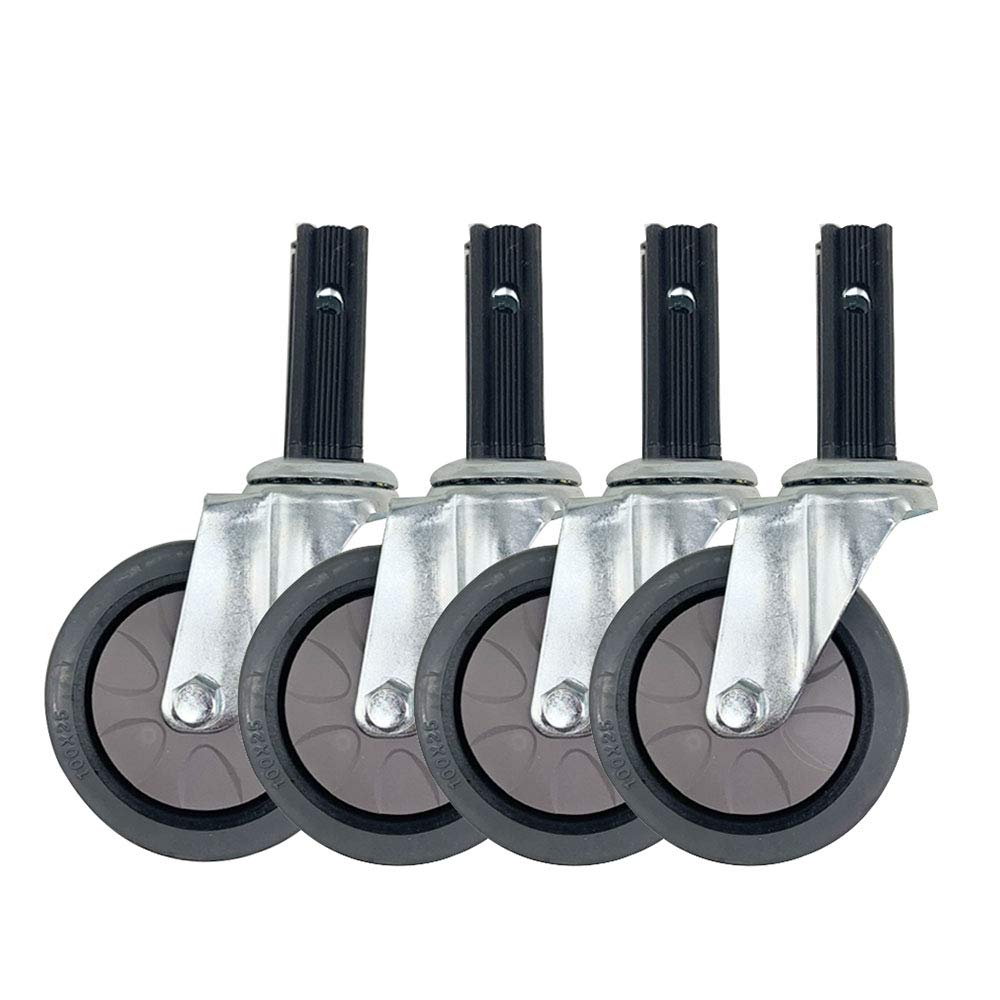 Roulettes pivotantes de 10 cm avec frein robuste pour chariot de salle à manger en lot de 4