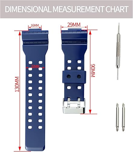 Miniatura 2 de Correa de reloj de resina de goma para hombre, accesorios de repuesto para Casio G-Shock GA100 GA110 GA140 GA150 GD120 GW8900 GLS100 GAX100 Bandas