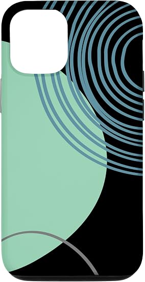 Funda para iPhone 12/12 Pro con círculos minimalistas a rayas, estilo  bohemio, estético, a la moda, elegante y para adolescentes : Celulares y  Accesorios - Amazon.com