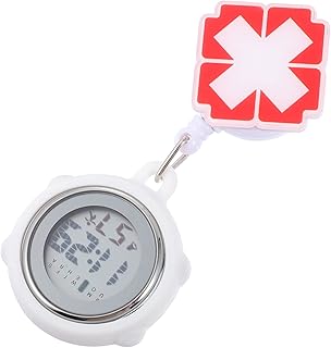 Gatuida Nurses Watch Nursing Pin Nursing Gift Pocket Watch Retractable Alarm Clock Design Nurse Fob Watch Nursing Watch Digital Pocket Watch E Gift Womens Digital Watch Nurses Gifts