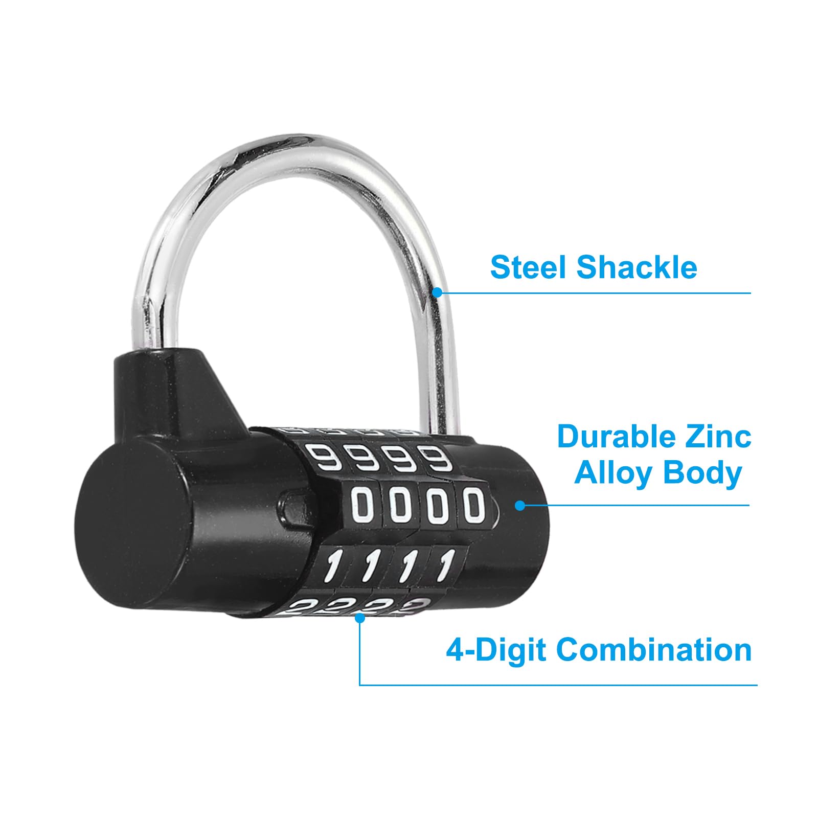 PATIKIL Combination Padlock - Image 3