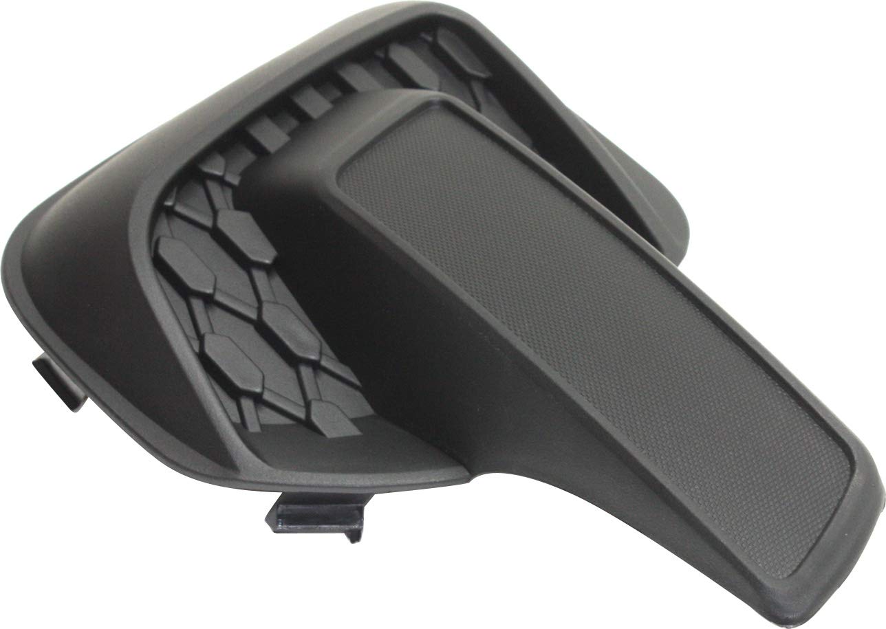 Evan Fischer Front Passenger Side Fog Light Cover Compatible With 2010-2015 Chevrolet Equinox For LS or LT Models Textured Black GM1039128