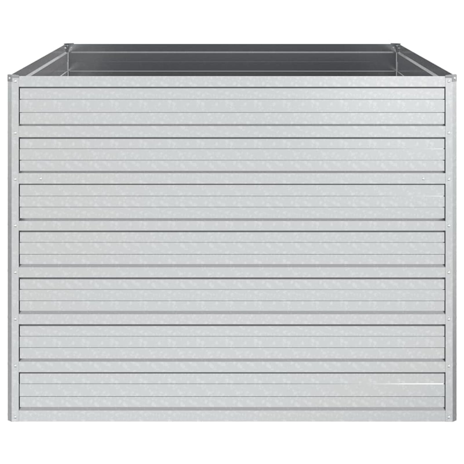 Tidyard Heavy Duty Galvanised Steel Raised Garden Bed Planter - Silver, 100x100x77cm - Outdoor Patio Balcony Decor Model316883