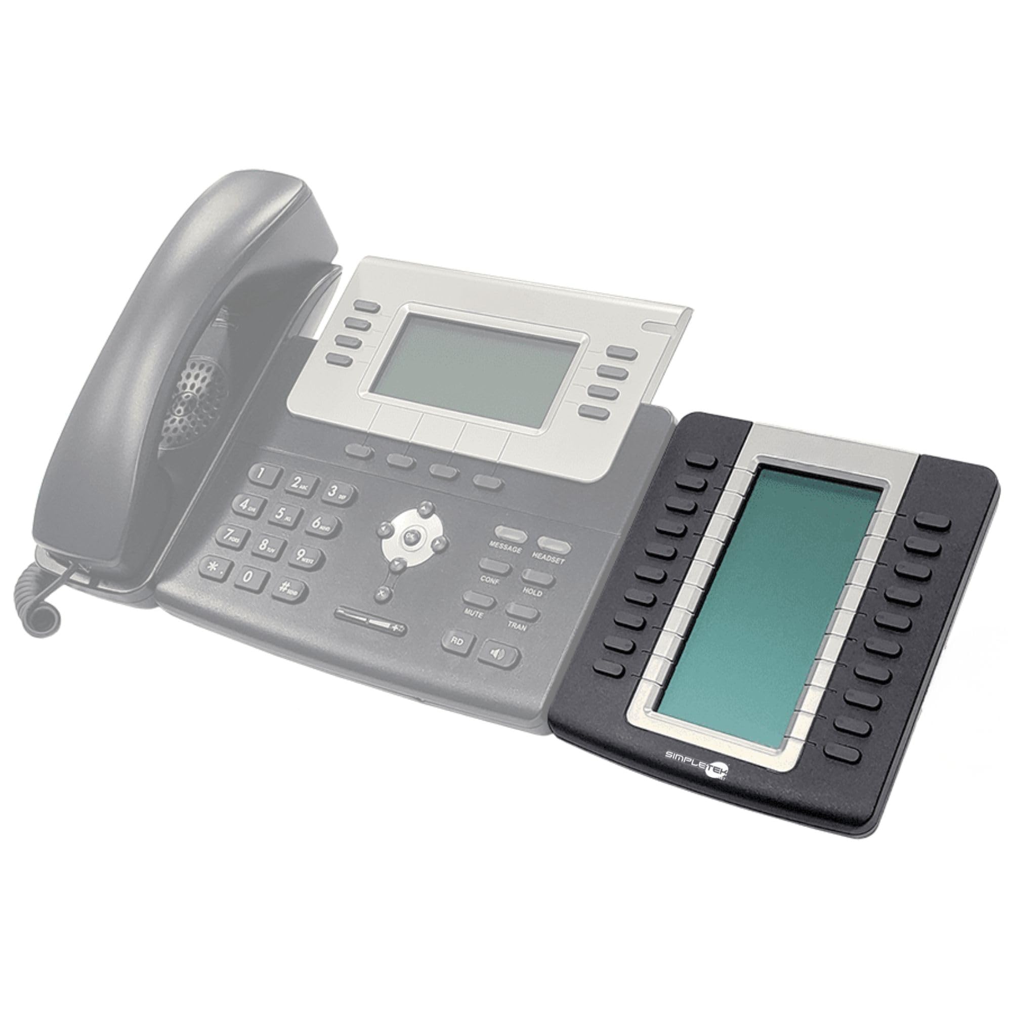SIMPLETEK - Modulo di Espansione LCD Compatibile con Yealink SIP-T27 SIP-T29 | 20 Tasti Programmabili | Senza base d'appoggio (Ricondizionato)