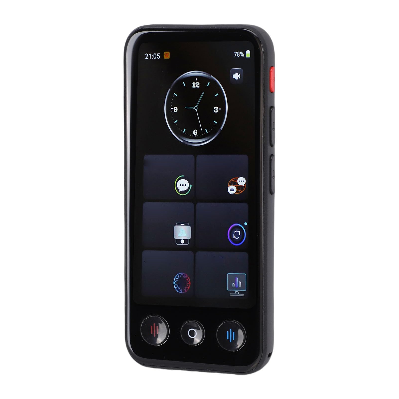 Fabater Dispositivo Traduttore Linguistico, Traduttore Vocale con Risposta in 0,5 S, Precisione del 98%, di Foto con Schermo HD Fotocamera da 5 MP per Viaggi d'affari, Studio, Portatile, Offline,