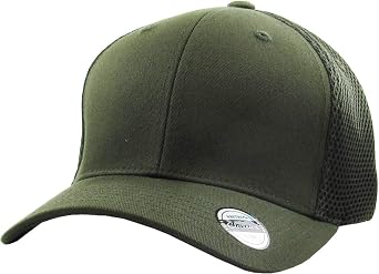 KBETHOS Blank Stretch Mesh Back Cotton Twill Fitted Hat Spandex Headband