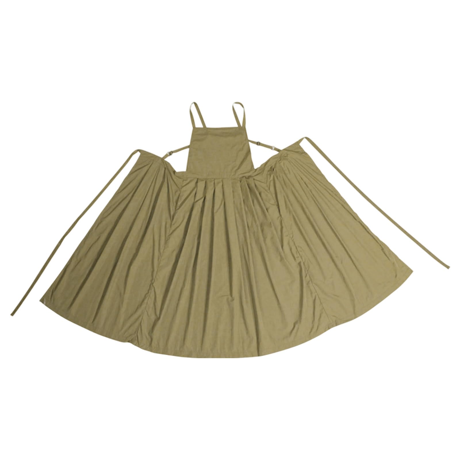 PANGBOER Delantal protector multiusos Vestido plisado impermeable de nailon para artes de repostería y manualidades Delantal de cocina transpirable