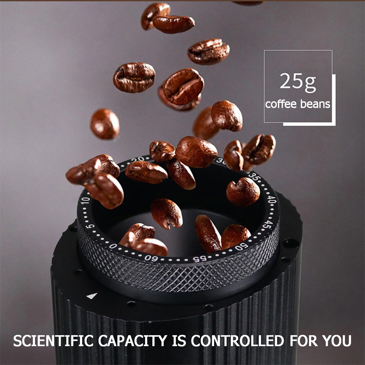 Molinillo de café eléctrico, molinillo de granos de café, ajuste de 0 a 60 puntos, con diseño magnético, cuerpo desmontable, arranque inteligente con un solo botón, para espresso/goteo/vertido/prensa