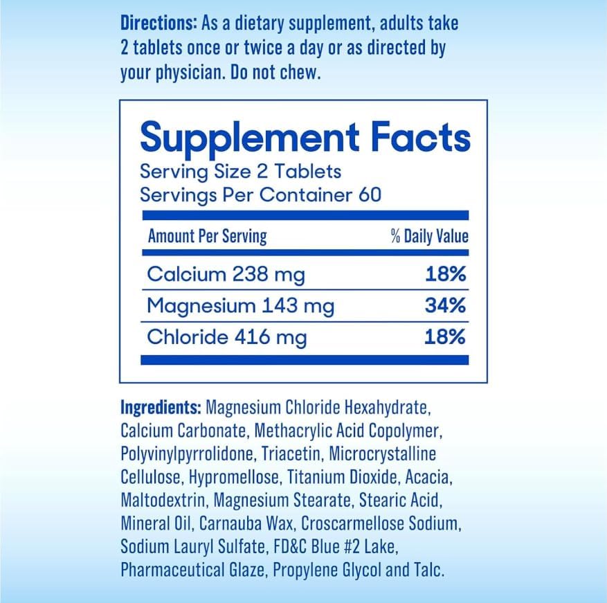 Miniatura 7 de SlowMag Mg Muscle + Heart, apoya la relajación muscular y la salud del corazón. Cloruro de magnesio + calcio, tabletas de liberación lenta, fáciles