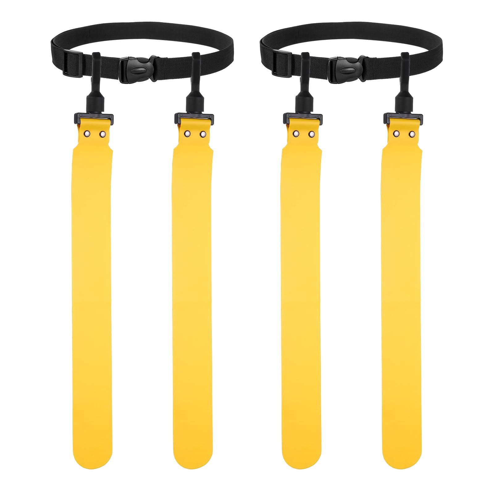 YELARXI Flag Football, Adjustable Flag Football Belts with 1 Belt and 2 Flags Easy Tear Away 2Pcs & Yellow - Fitting For(Youth/Adults Players Training Equipment/Competition) — image 1