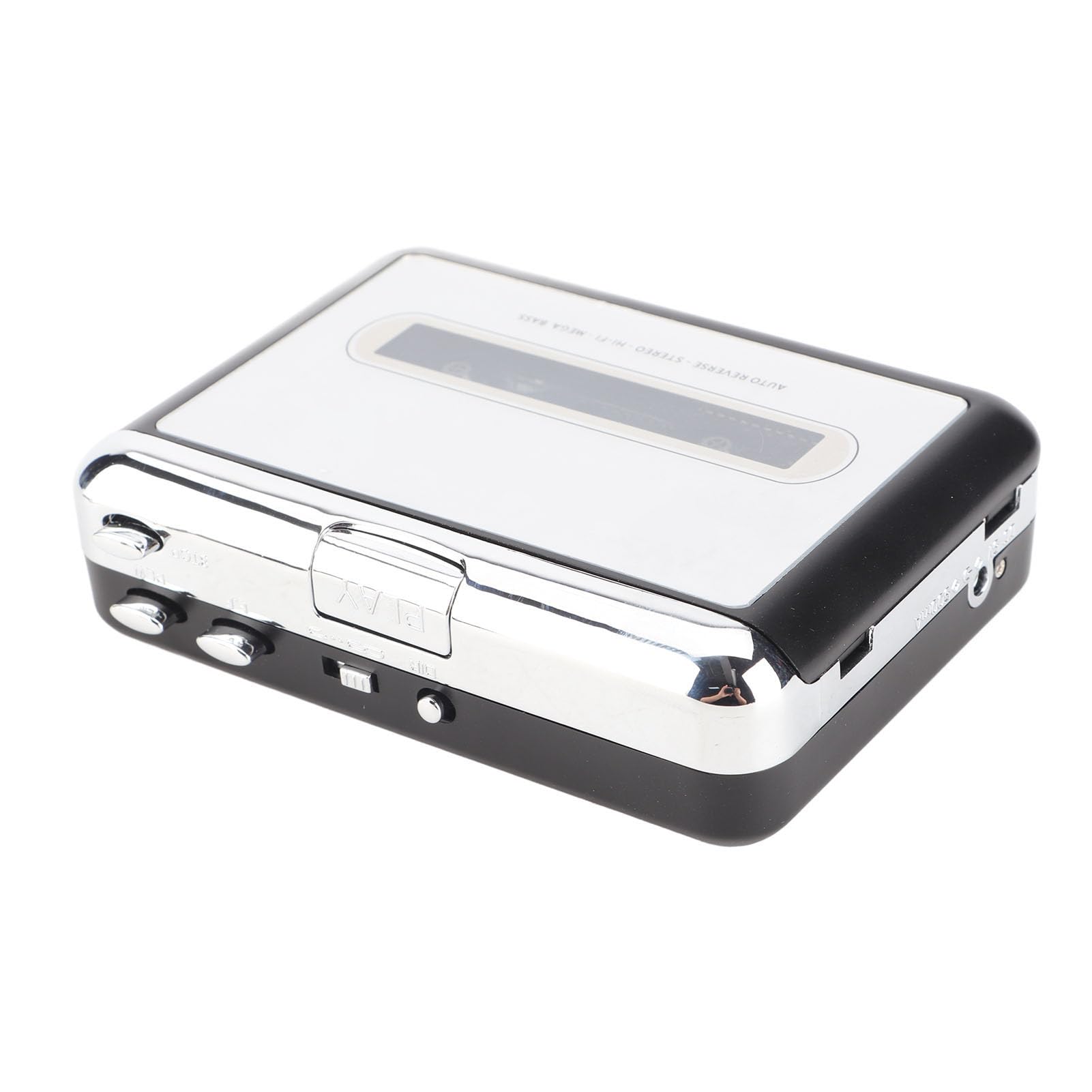 KANASI 5-częściowy zestaw odtwarzaczy kasetowych, kompaktowy przenośny rejestrator z podłączeniem przez USB, konwertuje taśmy muzyczne do formatu MP3 do celów rekreacyjnych i