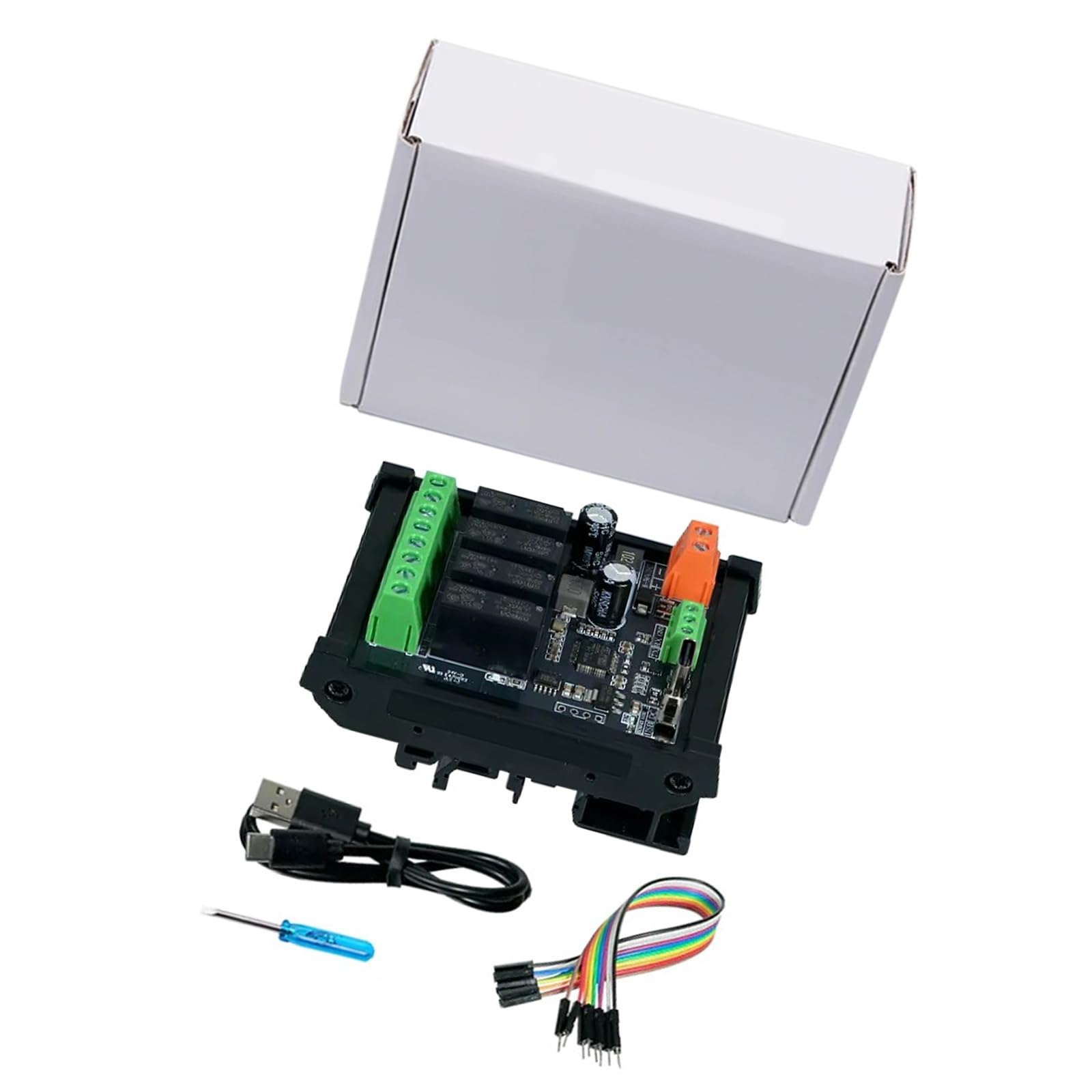 Modulo Relè USB con protocolli RTU Montaggio su guide DIN per automazione industriale e controllo PLC Trasmissione connessione USB