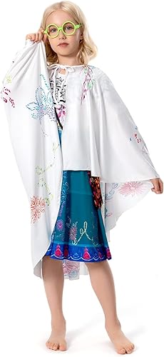 Miniatura 7 de Disfraz de Encanto para niños vestido de Mirabel Madrigal para cosplay faldas de princesa Mirabel capa trajes de Halloween con bolsa