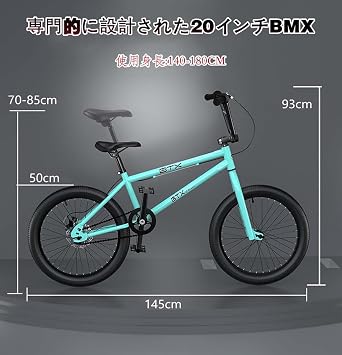 20 Inch BMX Bike Bicycle, Aluminum Alloy Frame Stunt Action BMX Bicycle Entry-level Advanced Rider Professional Street BMX Bikes Suitable for Adult Teens Children