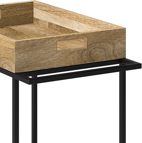 Miniatura 5 de SIMPLIHOME Simons - Carrito de bar 24 pulgadas natural