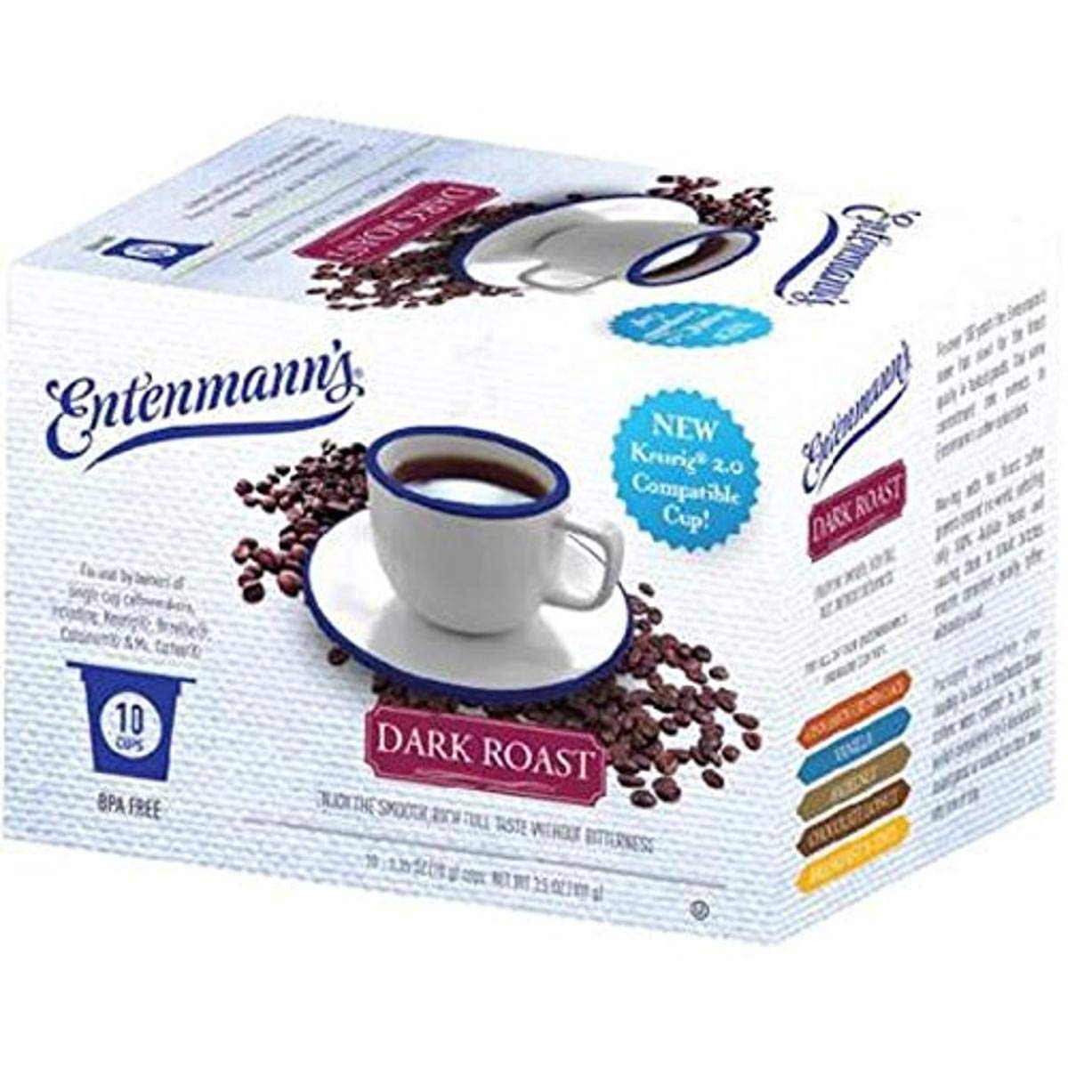 Entenmann's Single Serve Coffee, Vanilla, 10 Count (Pack of 4)