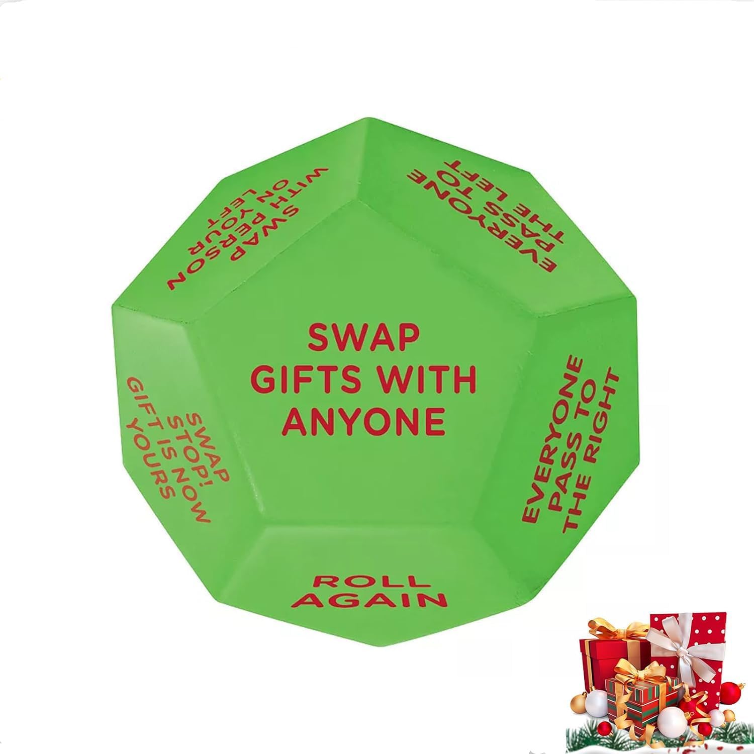 1PCS Santa Swap Gift Exchange Dice,2025 New Christmas Exchange Dice Game,Santa Swap Gift Exchange Oversized Die, 12 Different Sides 3 * 3 * 3in Dice Game for Family Friends Party Decoration Supplies 1PCS Santa Swap Gift Exchange Dice,2025 New Christmas Exchange Dice Game,Santa Swap Gift Exchange Oversized Die, 12 Different Sides 3 * 3 * 3in Dice Game for Family Friends Party Decoration Supplies