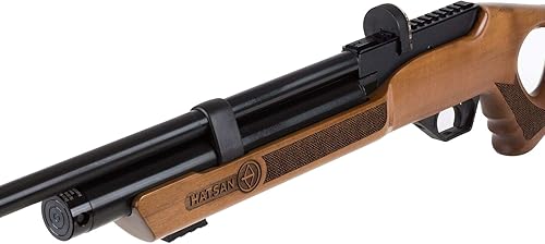 Miniatura 7 de Hatsan Flash Wood QE .177 Cal rifle de aire con paquete de pellets de 500 quilates y paquete de 100 dianas de papel (madera dura)