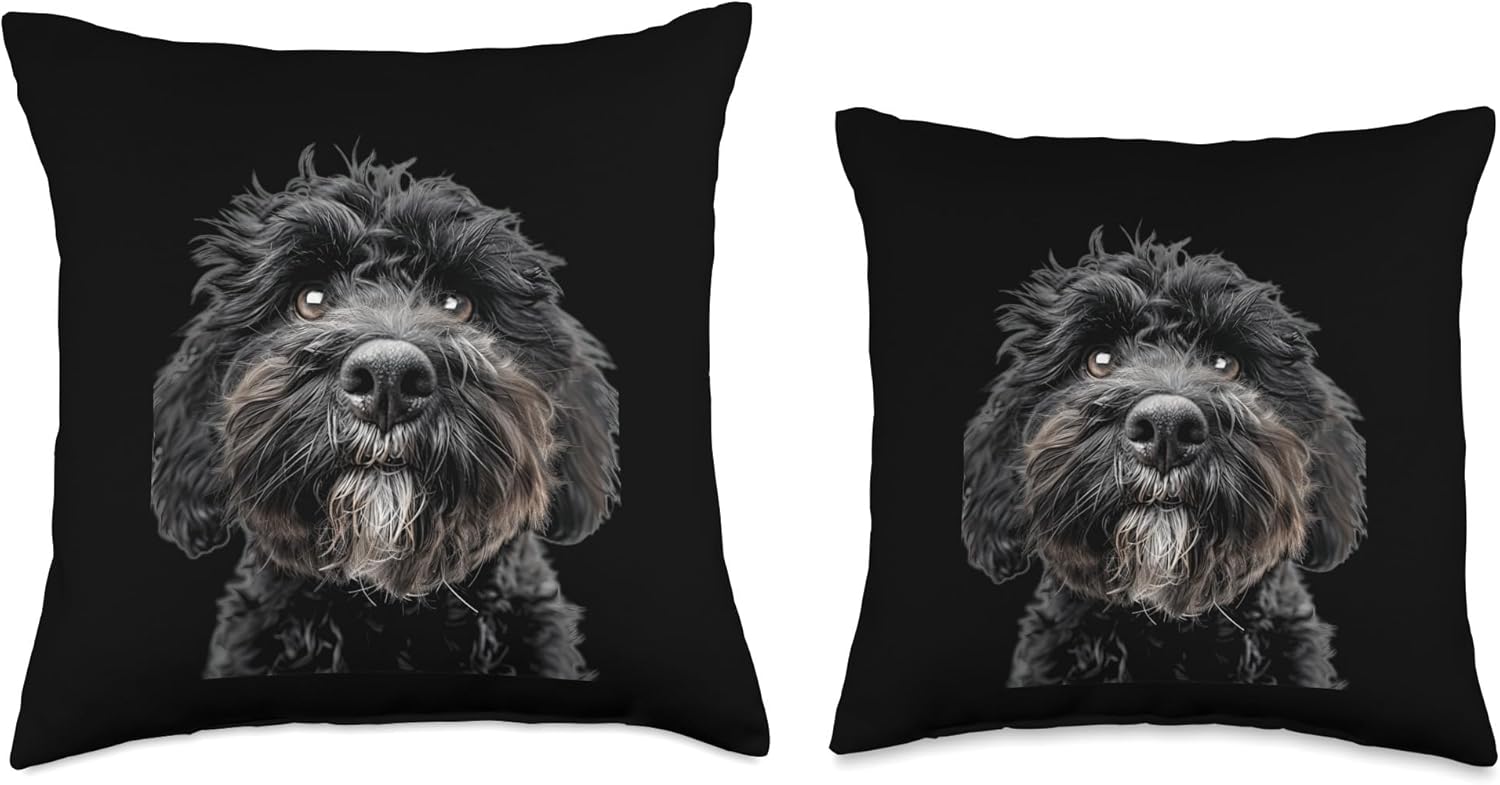 Portuguese Water Dog Throw Pillow