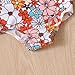 Qvkarw Toddler Girls Ruffles Flowers Prints 1 Swimwear Beach Swimsuit Bikini Rash Guard Girls (Hot Pink, 12-18 Months)