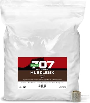 Formula 707 MuscleMx Equine Supplement, 25lb Refill Bag Conditioning Support and Muscle Builder for Horses with Lysine, Gamma Oryzanol, Creatine & OKG