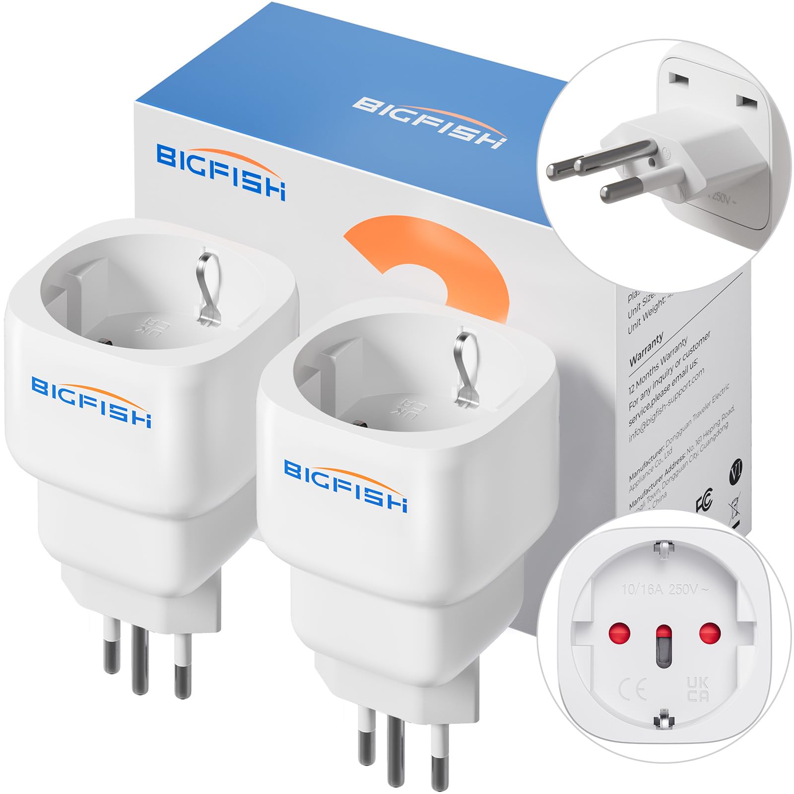 Bigfish Plug Adapter for Ausland, Inland and Universal
