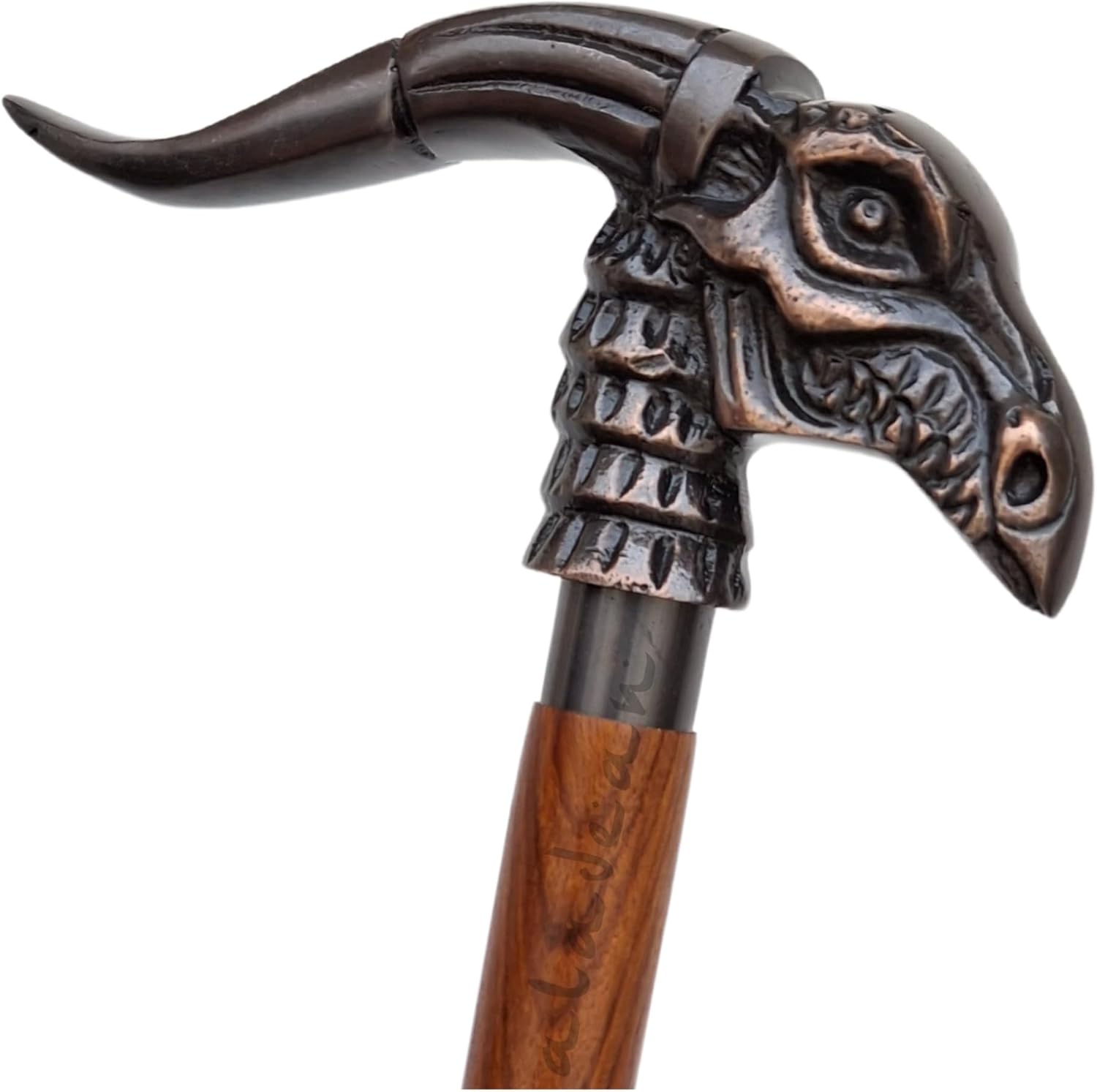 Walking Cane - Handmade,Wooden, Ergonomic, Stylish - Canes for Men, Cane for Women - Elderly Walking Sticks for Seniors, Unique, Wood Dracarys