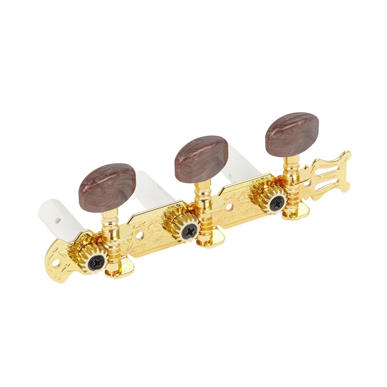 Accordatore Per Chitarra Accordatori per chitarra classica, manopole per chitarra acustica, accordatori in metallo con tripla testa in agata aperta, accurati