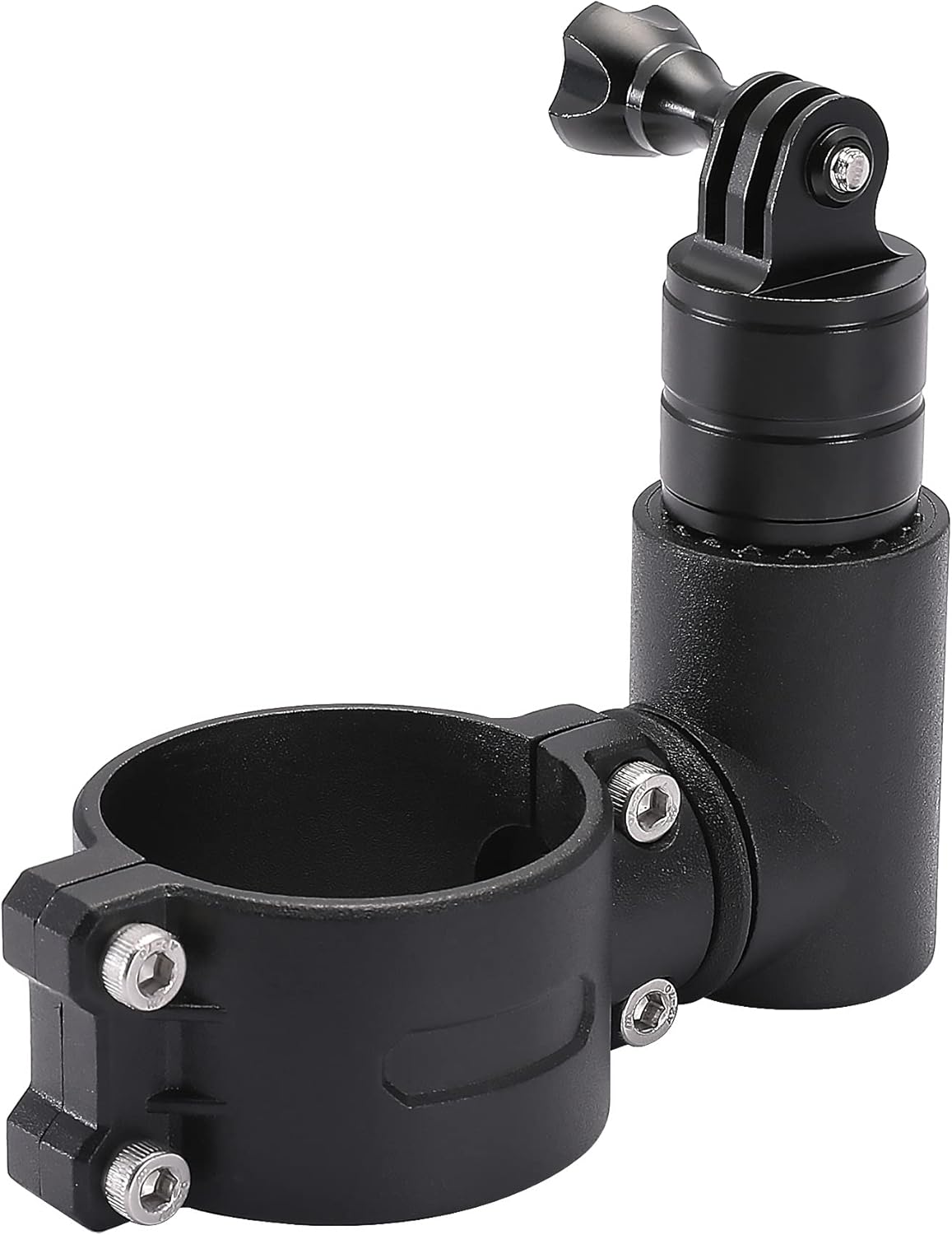UTV ATV Camera Mount Aluminum 360° Rotaion Action Camera Roll Bar Mount Compatible with GoPro for 1.75"-2" Roll Bar and Tube, for Hero 9 8 7 6 5 4, SJ, DJL, Insta360 etc