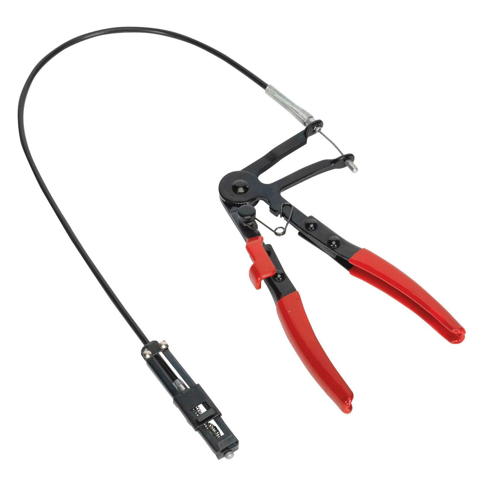 Autojack Red Car Radiator Hose Clip Pliers, Remote Action Flexible Clamp, Oil Water Removal Tool, Auto Repair Plier 18Mm - 55Mm