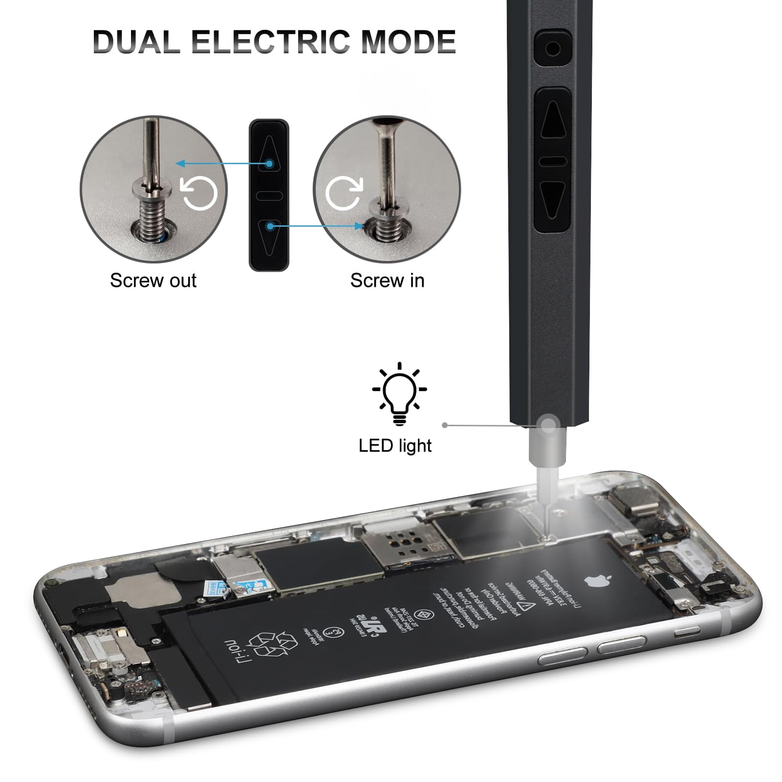 Elektrisches Schraubendreher Set, 142 in 1 Mini Feinmechaniker Werkzeug Set | mit 120 Bits, USB Wiederaufladbarer Magnetische Elektroschrauber für Phone Spielkonsole Kamera Uhr Laptop PC