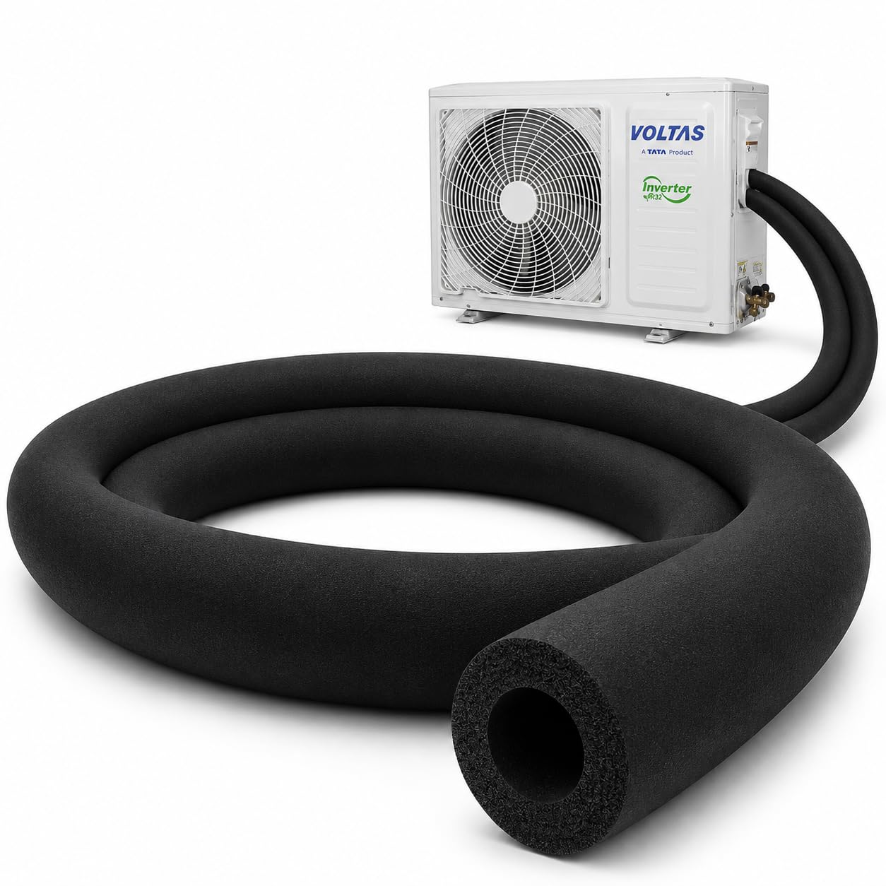 AC Insulation Foam Pipe 7/8 Inch ID x 3/8 Inch Thick | Heat Resistant Rubber Foam Tube for Air Conditioner Copper Pipe | 22 x 9 mm AC Pipe Insulation Cover | 5.9 Feet Length | Pack of 1-image-15