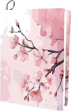 CRASPIRE Sakura Couverture de Livre Extensible Fleur de Cerisier Fleur Rose Lavable Réutilisable Grand Protecteur de Livre en Nylon 9.4x15.7 pouce Enveloppes de Cahier Élastiques Adaptées à la Plupart