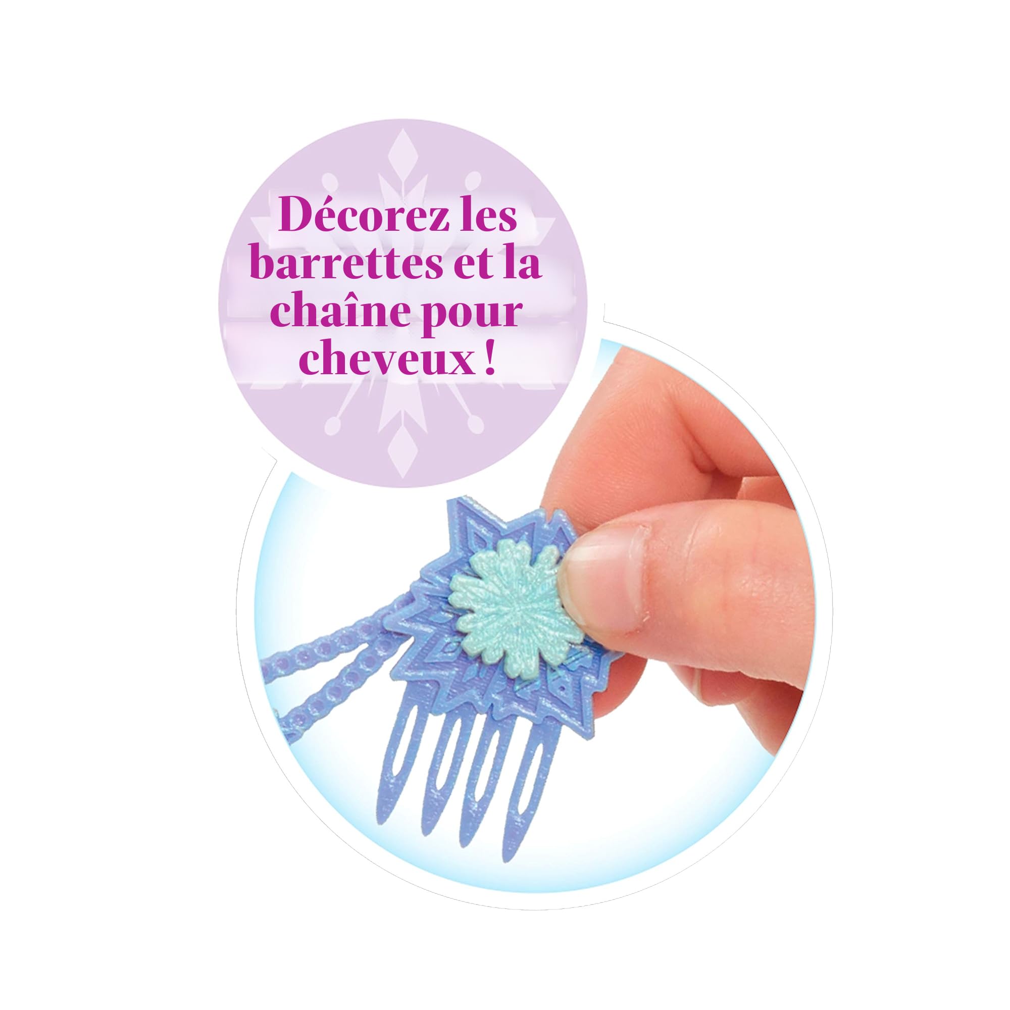 Tête à Coiffer Deluxe Elsa - 18 Accessoires - Reine Des Neiges, Coiffure Créative, Socle Rangement, Dès 3 Ans