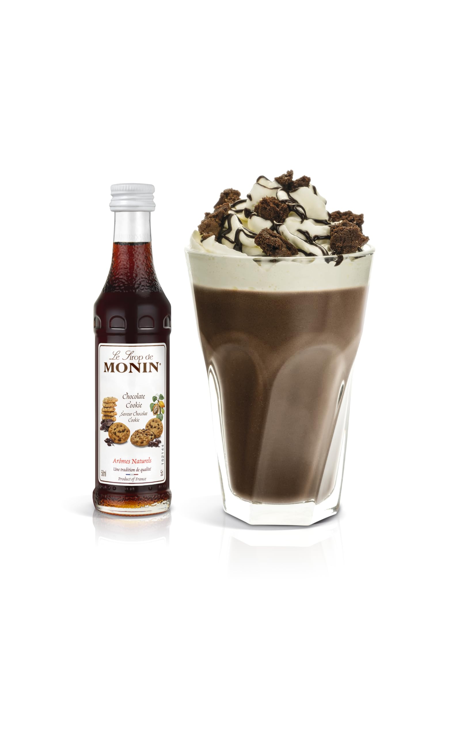 MONIN - Coffret Sirop MONIN - Saveurs Roulé à la Cannelle/Chocolat Cookie/Pain d'Epices/Vanille/Noix de Coco - Pour Café/Chocolat Chaud/Capuccino/Latte - Arômes Naturels - Bouteille en Verre - 5 x 5cl