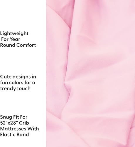 Miniatura 3 de The Peanutshell Juego de 4 sábanas bajeras para cuna, supersuaves y transpirables, para decoración de guardería, aptas para funda de colchón