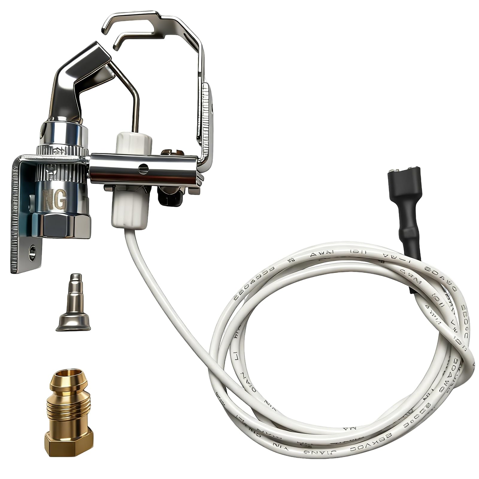 MCAMPAS Universal Pilot Ignitor Assembly for Intermittent Pilot Application, Compatible With Sterling,Raypak, Honeywell Natural Gas Furnace Pilot Burner Ignitor Igniter Assembly