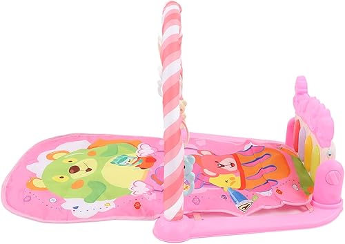 Miniatura 8 de Pilipane Alfombrillas de juego para gimnasios para bebés, multifuncionales, para piano y juego, tapete de gimnasio educativo temprano para bebés con